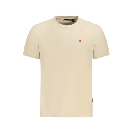 NAPAPIJRI KURZARM-T-SHIRT HERREN BEIGE