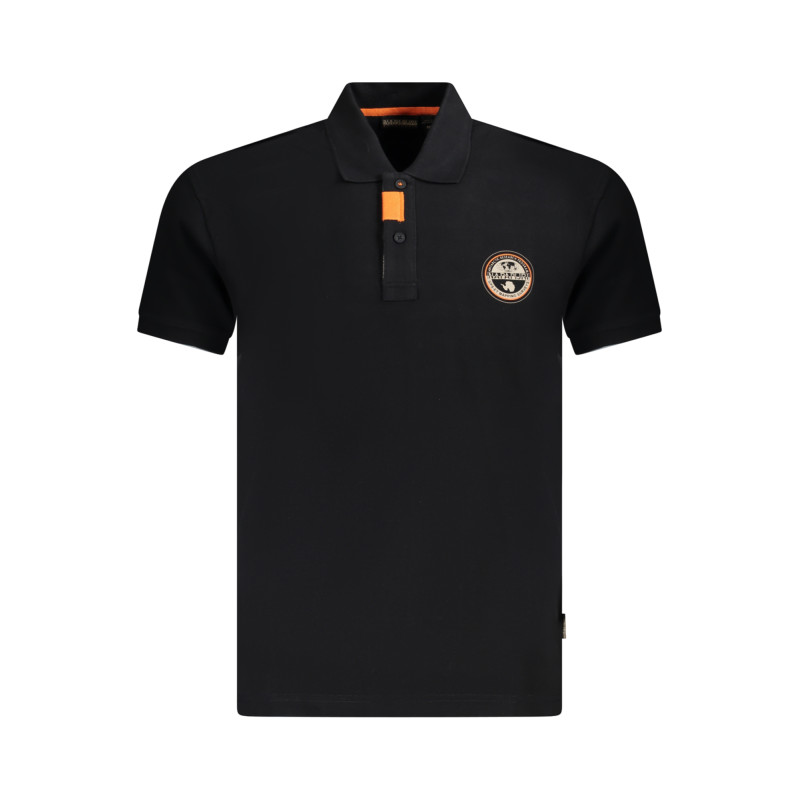 NAPAPIJRI POLO MANICHE CORTE UOMO NERO