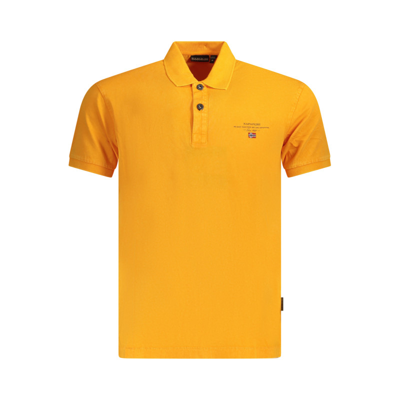 NAPAPIJRI POLO MANICHE CORTE UOMO ARANCIO