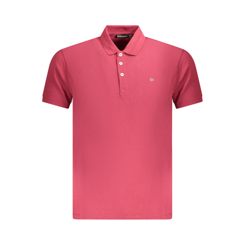 NAPAPIJRI POLO MANICHE CORTE UOMO ROSSO