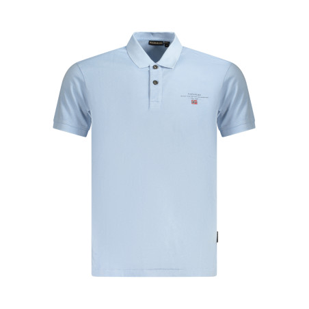 NAPAPIJRI POLO MANICHE CORTE UOMO AZZURRO