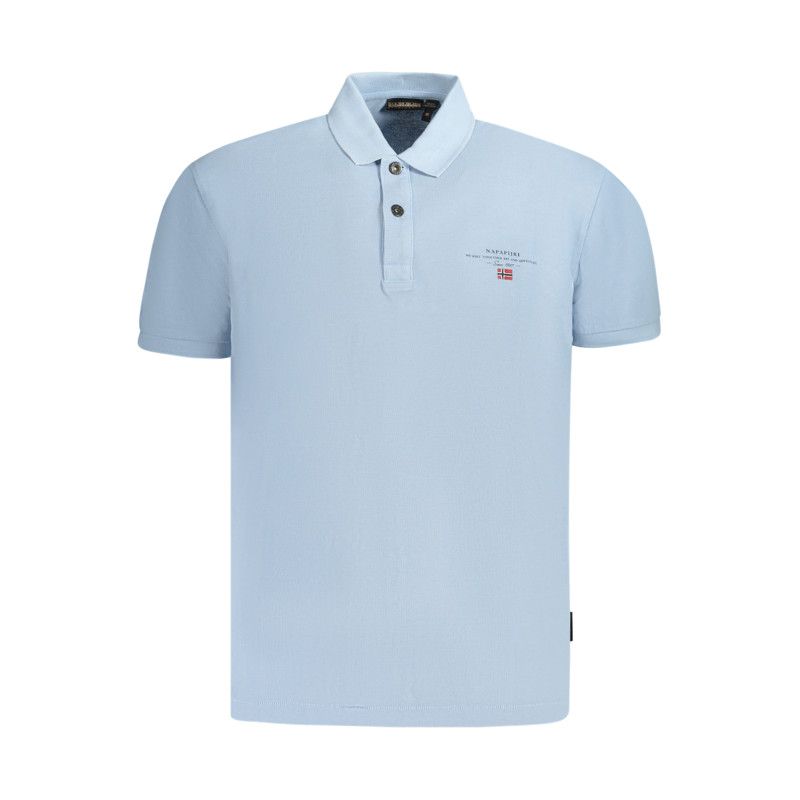 NAPAPIJRI POLO MANICHE CORTE UOMO AZZURRO