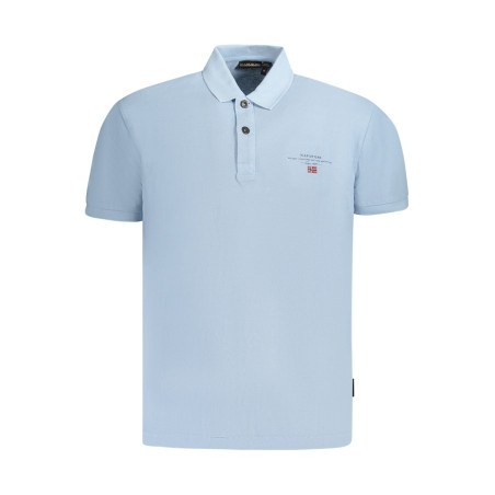 NAPAPIJRI POLO MANICHE CORTE UOMO AZZURRO