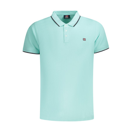 NORWEGEN 1963 HERREN KURZARM POLOSHIRT BLAU