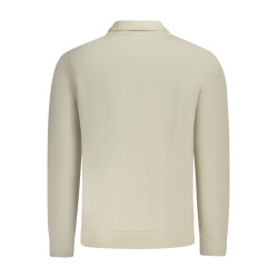 BOSS FELPA CON ZIP UOMO BEIGE