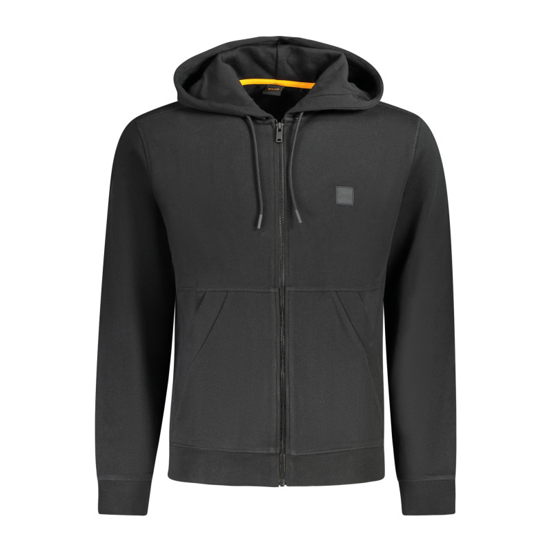 BOSS FELPA CON ZIP UOMO NERO