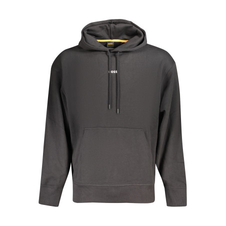 BOSS FELPA SENZA ZIP UOMO NERO
