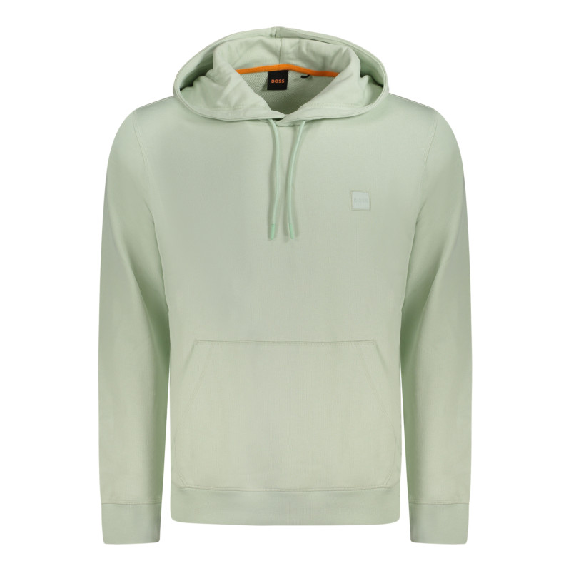 BOSS FELPA SENZA ZIP UOMO VERDE