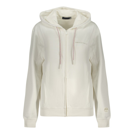 NORTH SAILS FELPA CON ZIP DONNA BIANCO