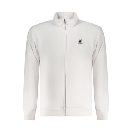U.S. GRAND POLO FELPA CON ZIP UOMO BIANCO