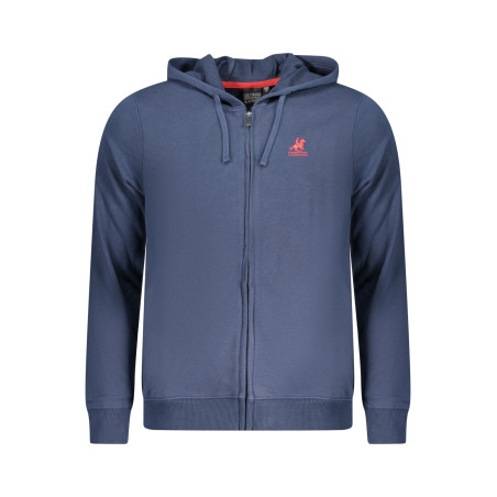 U.S. GRAND POLO FELPA CON ZIP UOMO BLU