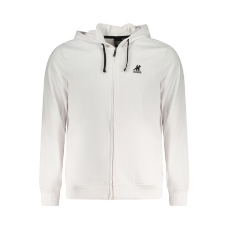 U.S. GRAND POLO FELPA CON ZIP UOMO BIANCO
