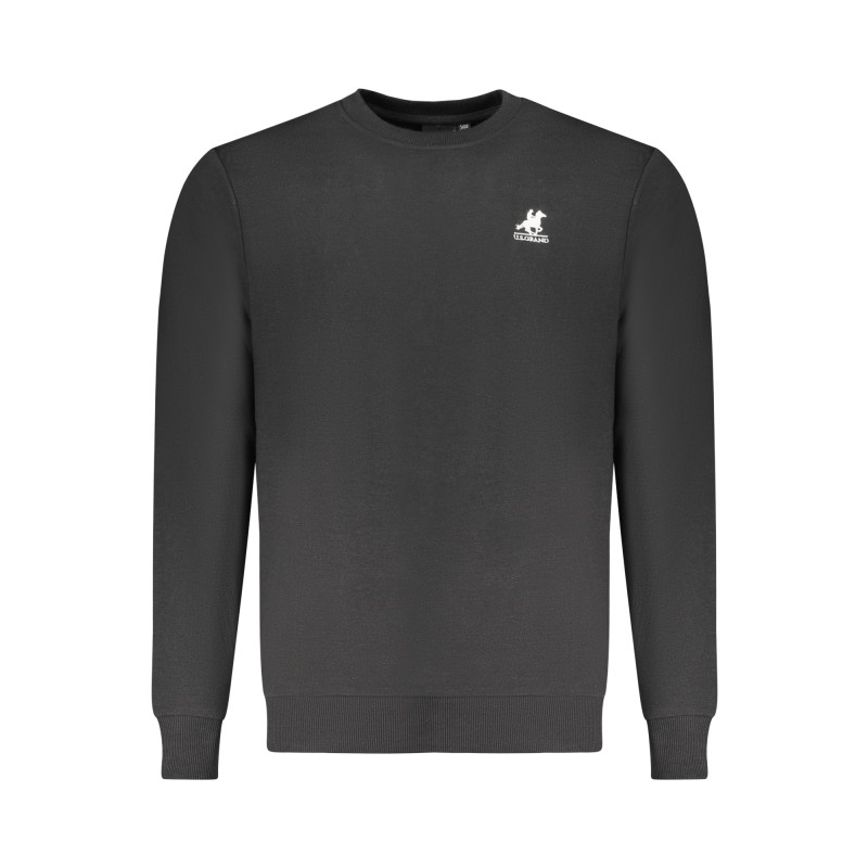 U.S. GRAND POLO FELPA SENZA ZIP UOMO NERO