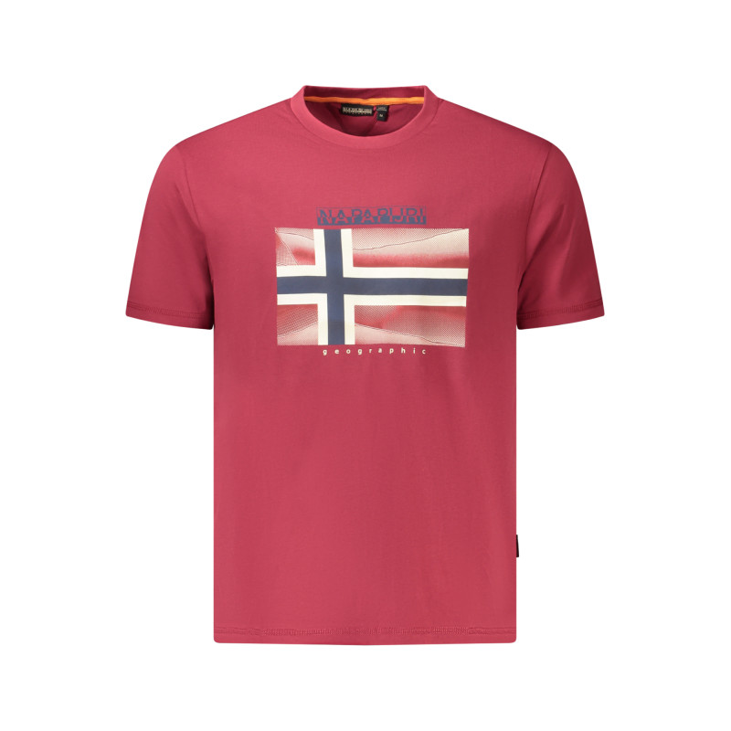 NAPAPIJRI T-SHIRT MANICHE CORTE UOMO ROSSO