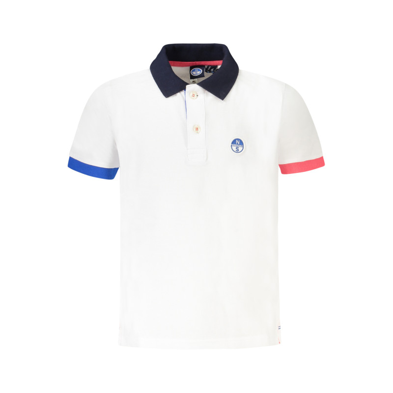 NORTH SAILS POLO MANICHE CORTE BAMBINO BIANCO