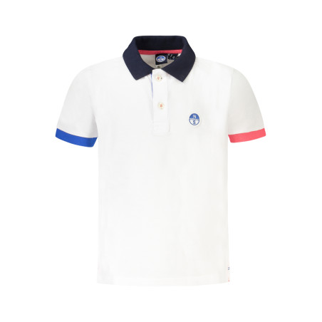 NORTH SAILS POLO MANICHE CORTE BAMBINO BIANCO