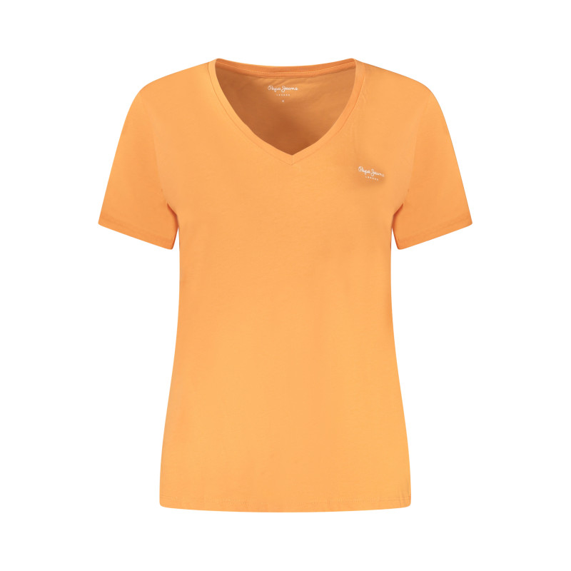 PEPE JEANS T-SHIRT MANICHE CORTE DONNA ARANCIO