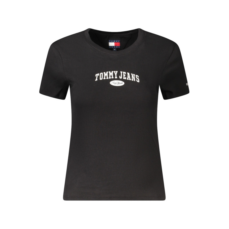 TOMMY HILFIGER SHORT SLEEVE T-SHIRT WOMEN BLACK