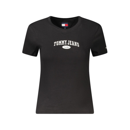 TOMMY HILFIGER SHORT SLEEVE T-SHIRT WOMEN BLACK