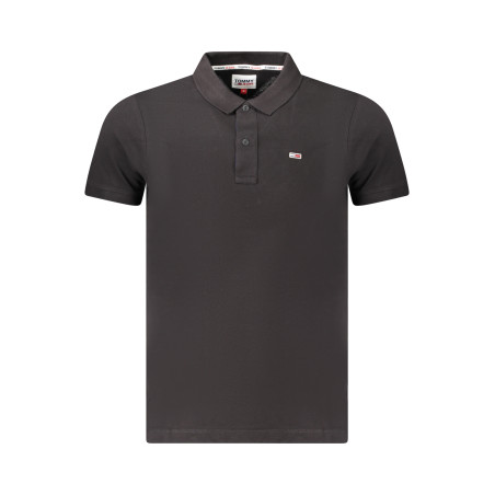 TOMMY HILFIGER HERREN KURZARM-POLO SCHWARZ
