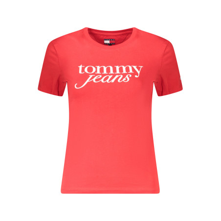 TOMMY HILFIGER DAMEN KURZARM T-SHIRT ROT