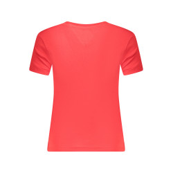 TOMMY HILFIGER T-SHIRT MANICHE CORTE DONNA ROSSO
