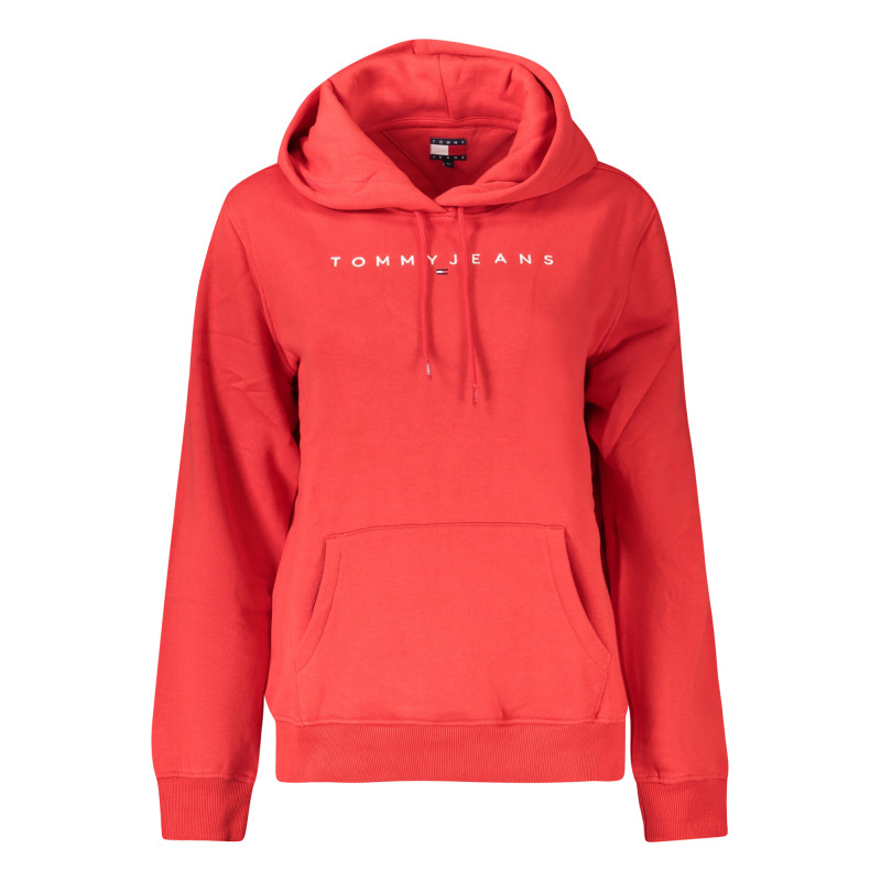TOMMY HILFIGER FELPA SENZA ZIP DONNA ROSSO