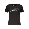 TOMMY HILFIGER T-SHIRT MANICHE CORTE DONNA NERO
