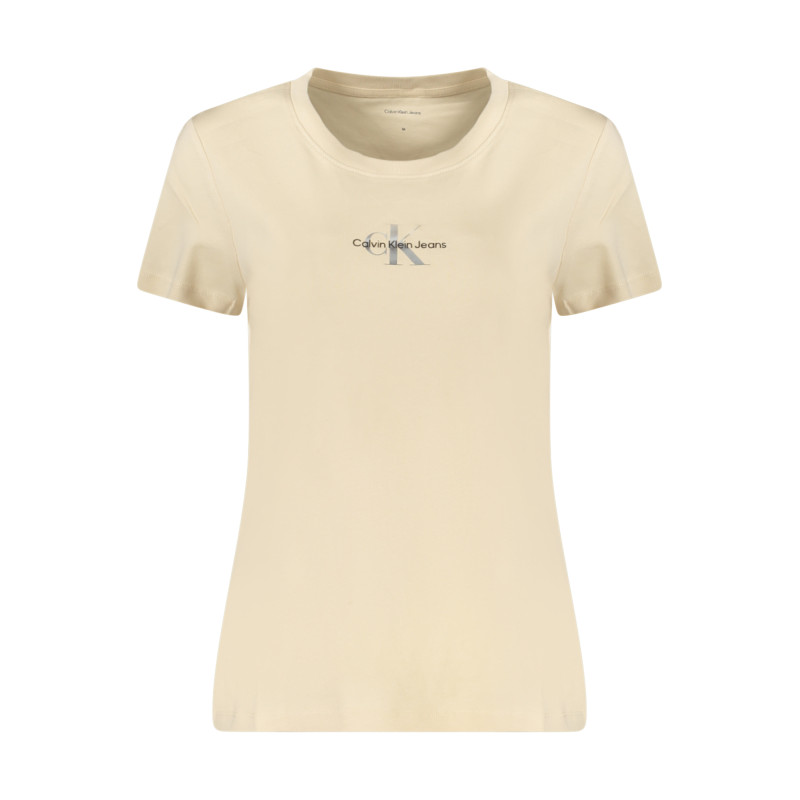 CALVIN KLEIN WOMEN&39S SHORT SLEEVE T-SHIRT BEIGE