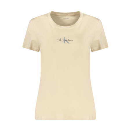 CALVIN KLEIN WOMEN&39S SHORT SLEEVE T-SHIRT BEIGE