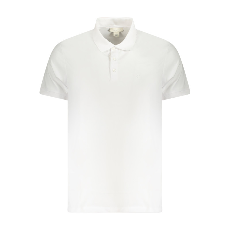CALVIN KLEIN POLO MANICHE CORTE UOMO BIANCO