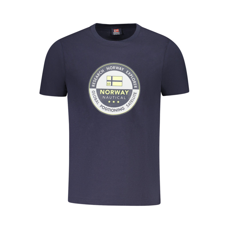 NORWEGEN 1963 HERREN KURZARM T-SHIRT BLAU