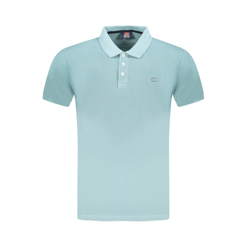 NORWEGEN 1963 HERREN KURZARM POLOSHIRT BLAU