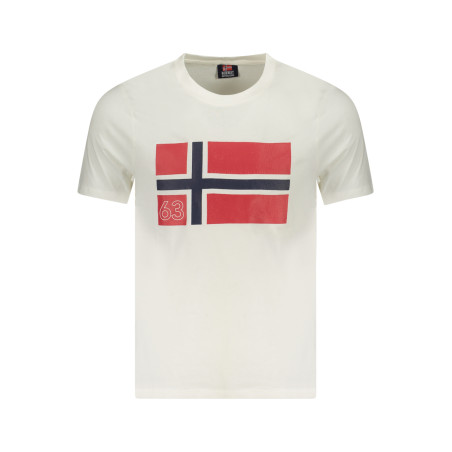 NORWAY 1963 T-SHIRT MANICHE CORTE UOMO BIANCO