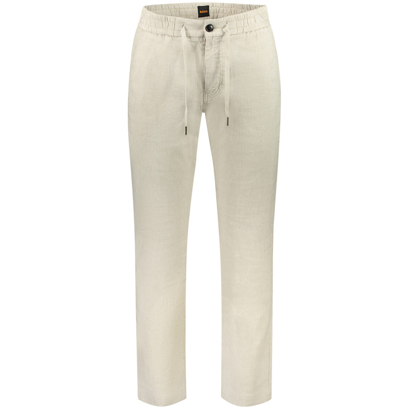 BOSS PANTALONE UOMO BEIGE