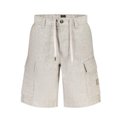 BOSS HERREN KURZE HOSE GRAU