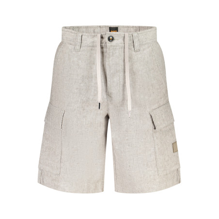 BOSS HERREN KURZE HOSE GRAU