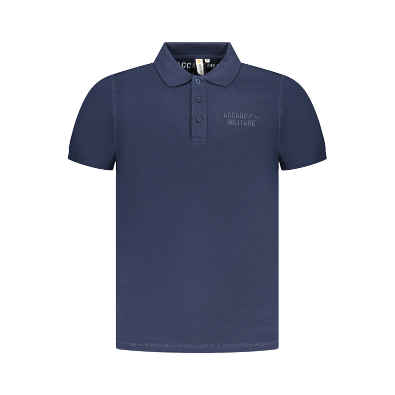 BLAUES KURZARM-POLOSHIRT DER MILITARY ACADEMY FÜR HERREN