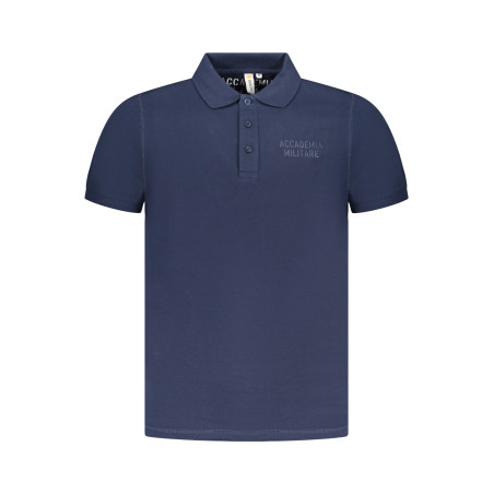 BLAUES KURZARM-POLOSHIRT DER MILITARY ACADEMY FÜR HERREN
