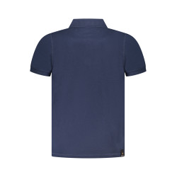 BLAUES KURZARM-POLOSHIRT DER MILITARY ACADEMY FÜR HERREN