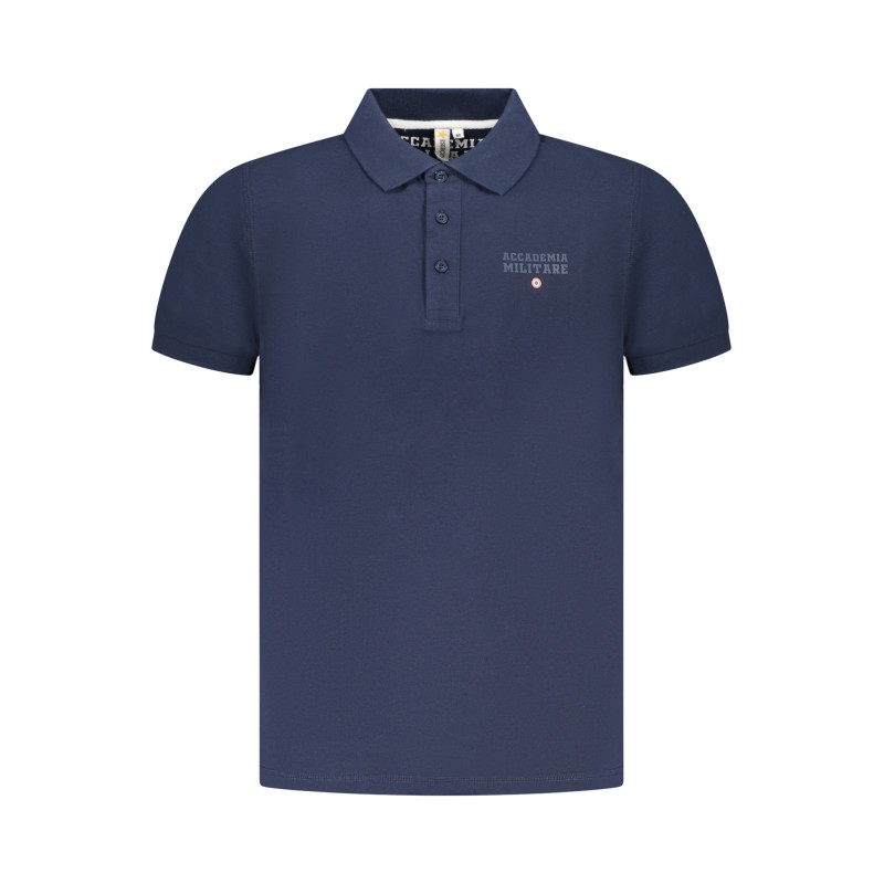 BLAUES KURZARM-POLOSHIRT DER MILITARY ACADEMY FÜR HERREN