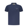 BLAUES KURZARM-POLOSHIRT DER MILITARY ACADEMY FÜR HERREN
