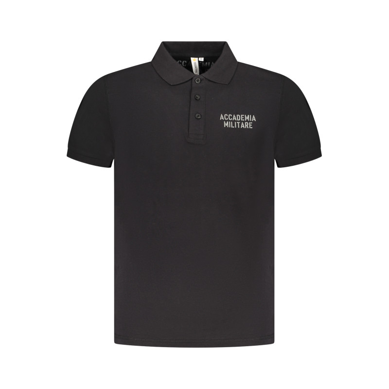 ACCADEMIA MILITARE POLO MANICHE CORTE UOMO NERO