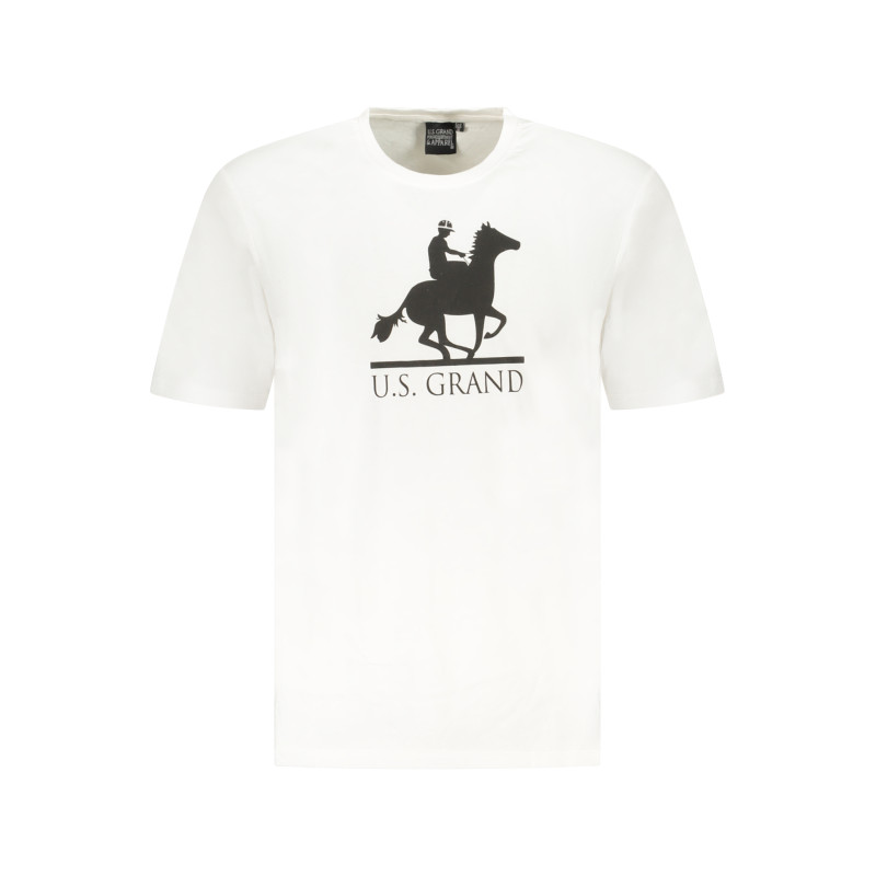U.S. GRAND POLO T-SHIRT MANICHE CORTE UOMO BIANCO