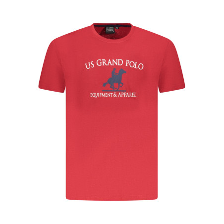 U.S. GRAND POLO T-SHIRT MANICHE CORTE UOMO ROSSO