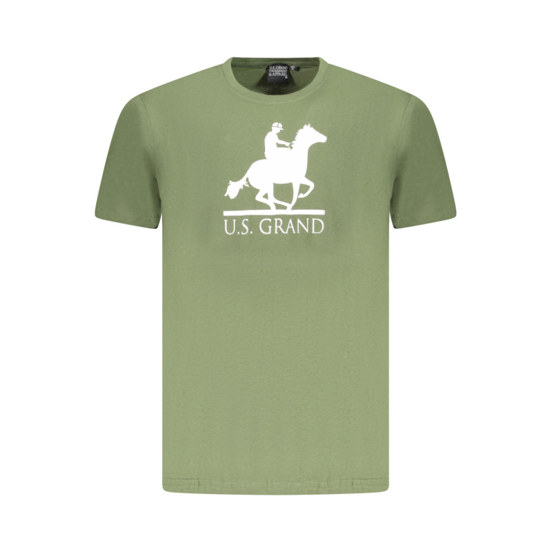 U.S. GRAND POLO T-SHIRT MANICHE CORTE UOMO VERDE
