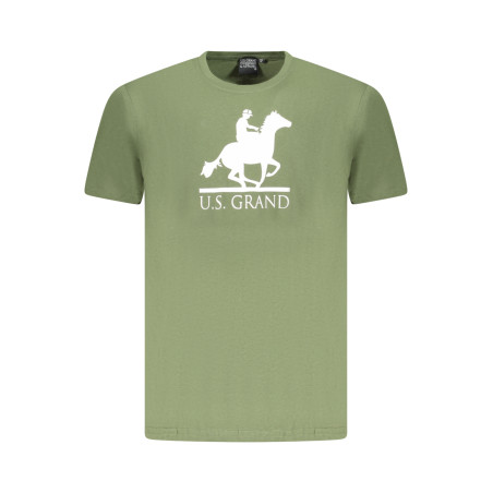 U.S. GRAND POLO T-SHIRT MANICHE CORTE UOMO VERDE