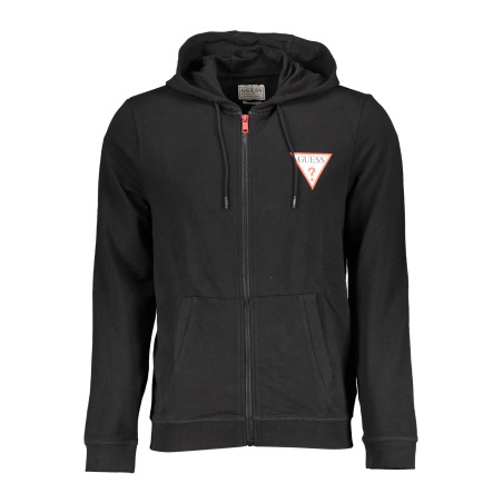 GUESS JEANS SWEATSHIRT MIT REISSVERSCHLUSS MANN SCHWARZ