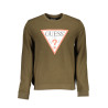 GUESS JEANS FELPA SENZA ZIP UOMO VERDE