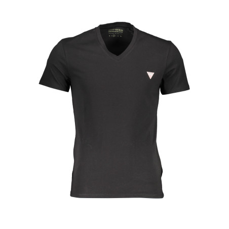 GUESS JEANS T-SHIRT MANICHE CORTE UOMO NERO
